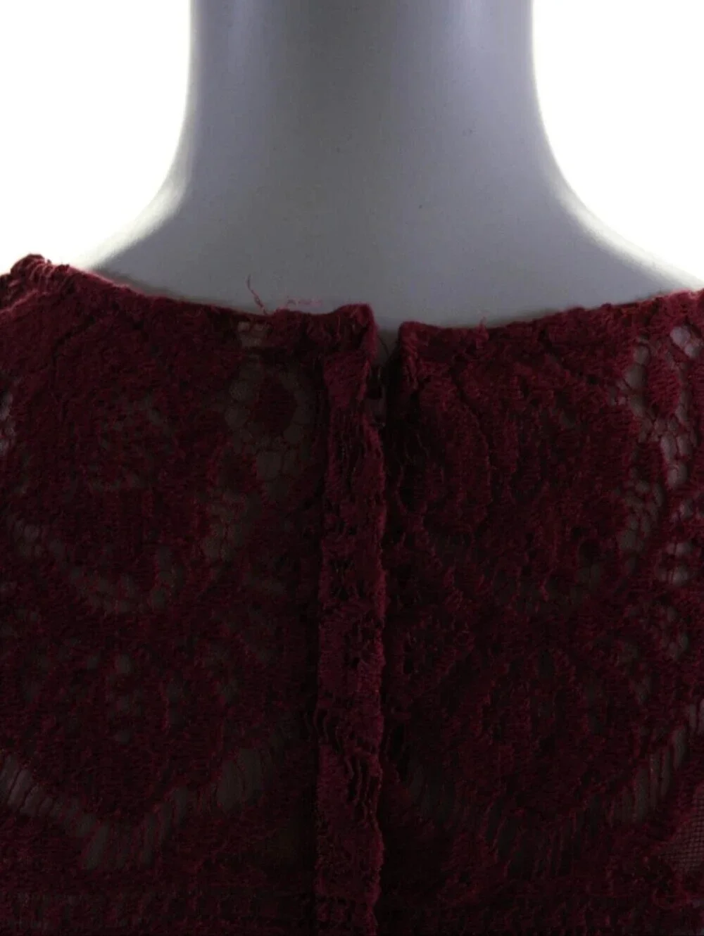 Free People Size 0 Eyelash Lace A-line Short Sleeve Mini Dress